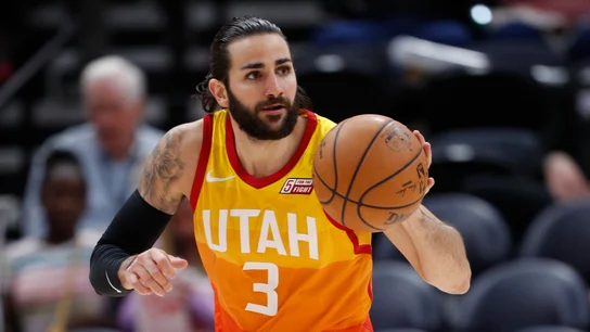 Ricky Rubio, durante el partido ante los Lakers Ricky Rubio, durante el partido ante los Lakers