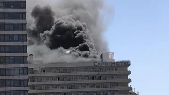 Incendio en el Expo Hotel Barcelona Incendio en el Expo Hotel Barcelona