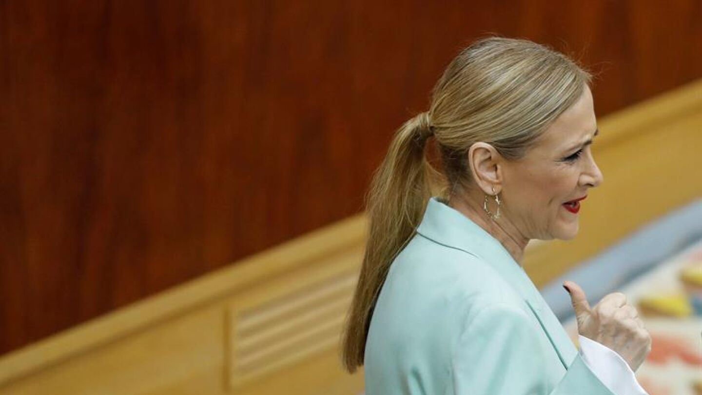 La presidenta de la Comunidad de Madrid, Cristina Cifuentes