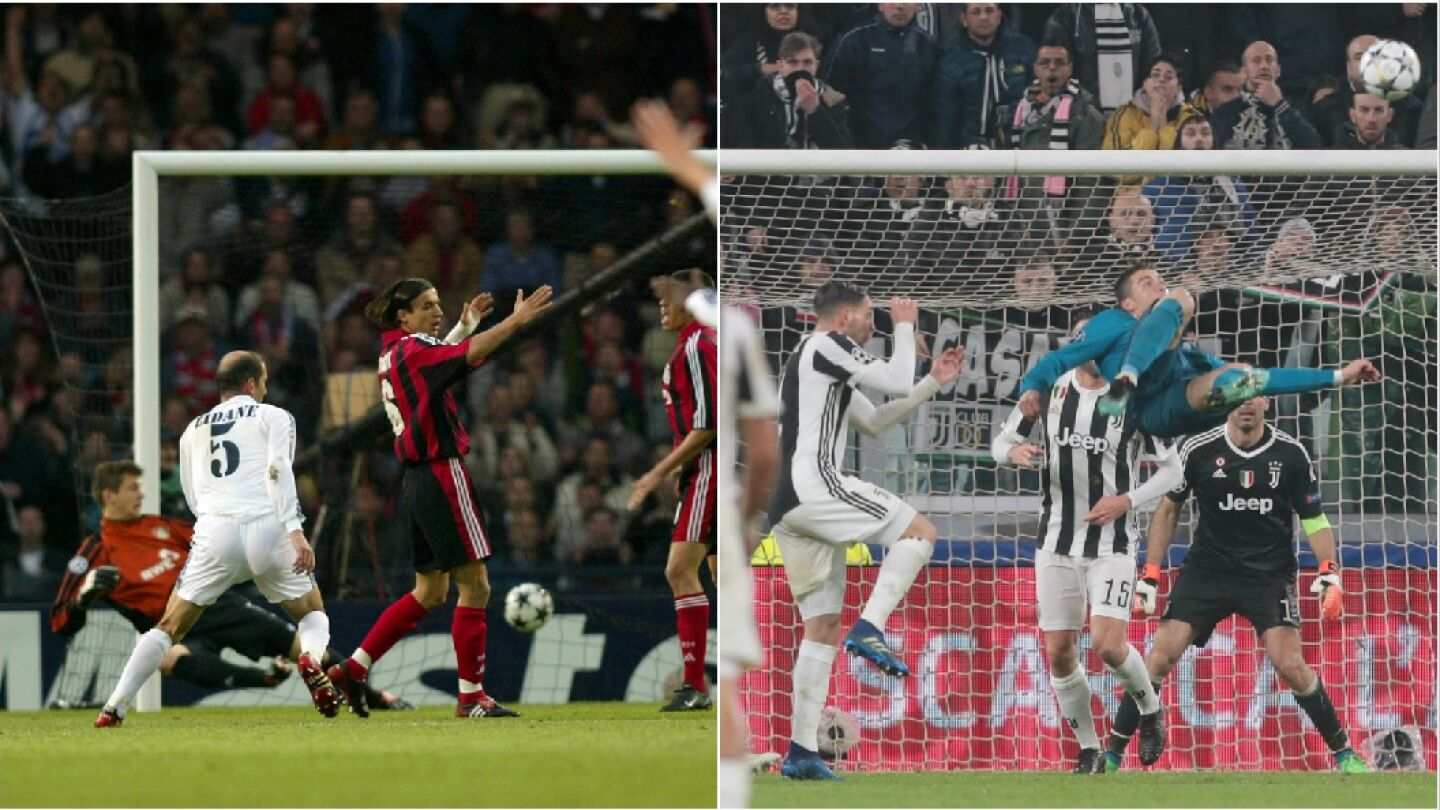 La volea de Zidane y la chilena de Cristiano
