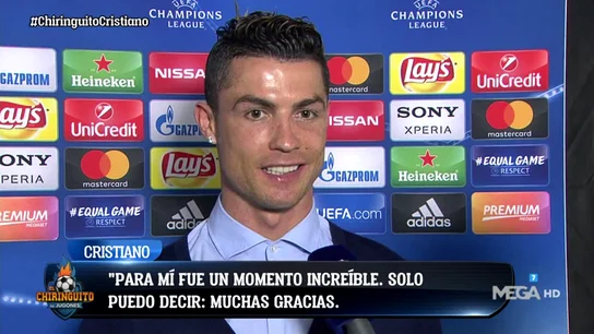 Cristiano Ronaldo: "Fue un gol extraordinario, doy las gracias a los aficionados de la Juventus" Cristiano Ronaldo: "Fue un gol extraordinario, doy las gracias a los aficionados de la Juventus"