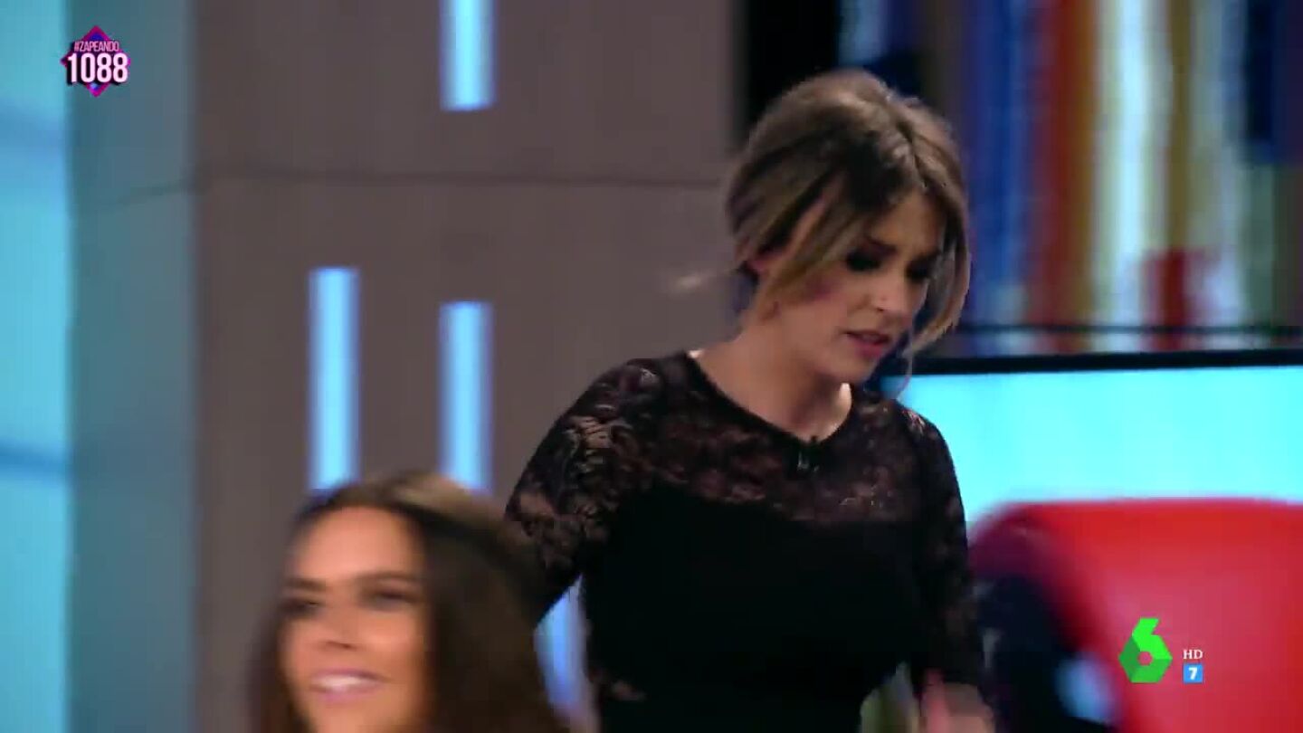 El despiste de Anna Simon que le hace salir corriendo del plat&oacute; de Zapeando