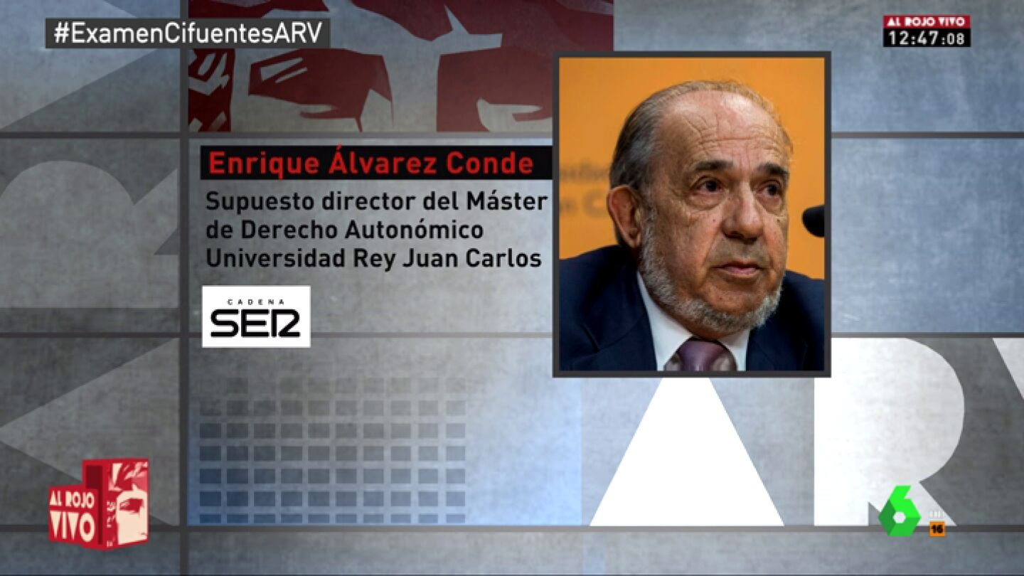 Enrique &Aacute;lvarez Conde, supuesto director del m&aacute;ster de Cifuentes