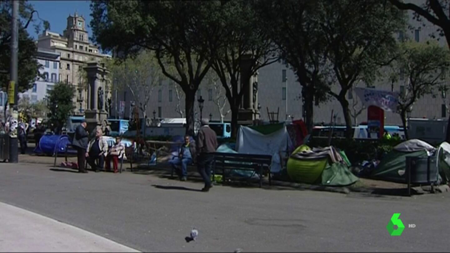 sintecho acampados