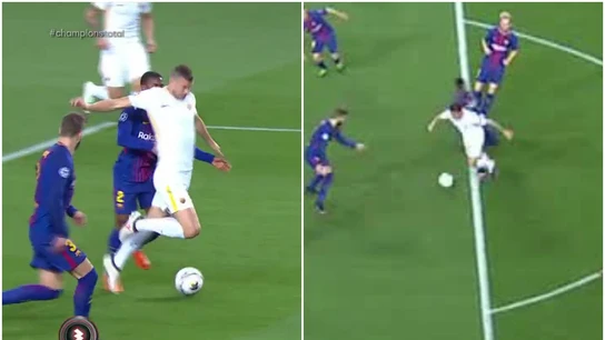 Las jugadas polémicas del Barça-Roma Las jugadas polémicas del Barça-Roma