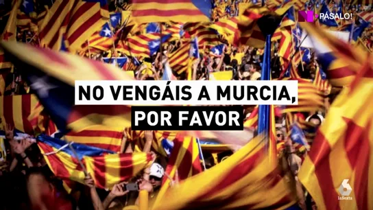 Por el soterramiento del AVE, pero no por la independencia: Murcia no quiere el apoyo de los soberanistas catalanes Por el soterramiento del AVE, pero no por la independencia: Murcia no quiere el apoyo de los soberanistas catalanes