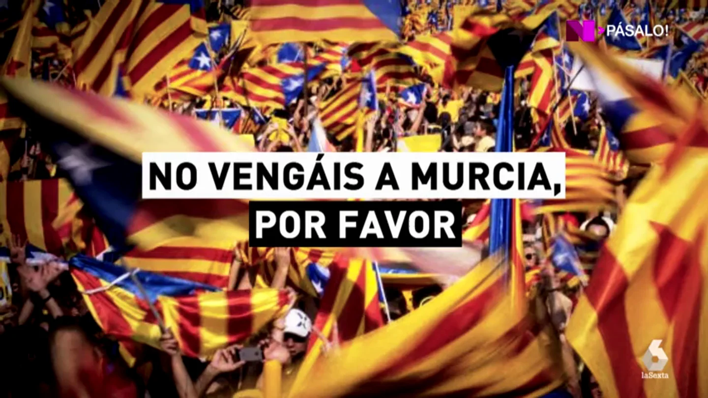 Por el soterramiento del AVE, pero no por la independencia: Murcia no quiere el apoyo de los soberanistas catalanes Por el soterramiento del AVE, pero no por la independencia: Murcia no quiere el apoyo de los soberanistas catalanes