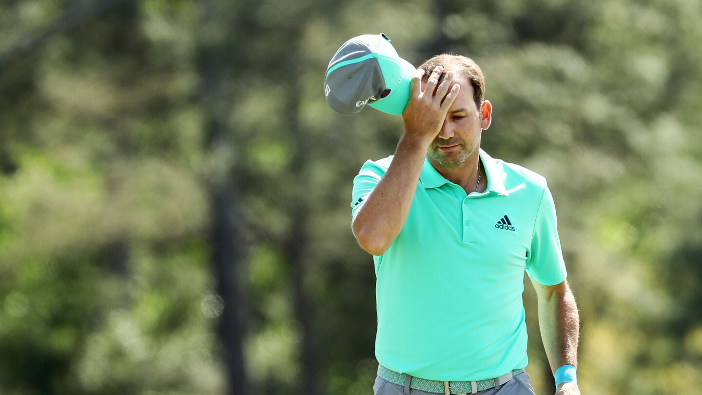 Sergio Garc&iacute;a, en la primera ronda del Masters de Augusta