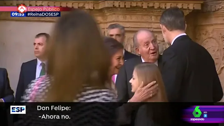 El rey Juan Carlos y el rey Felipe