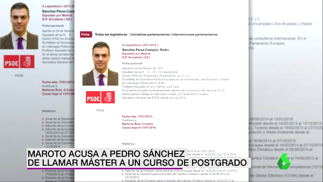 PEDRO SANCHEZ MASTER