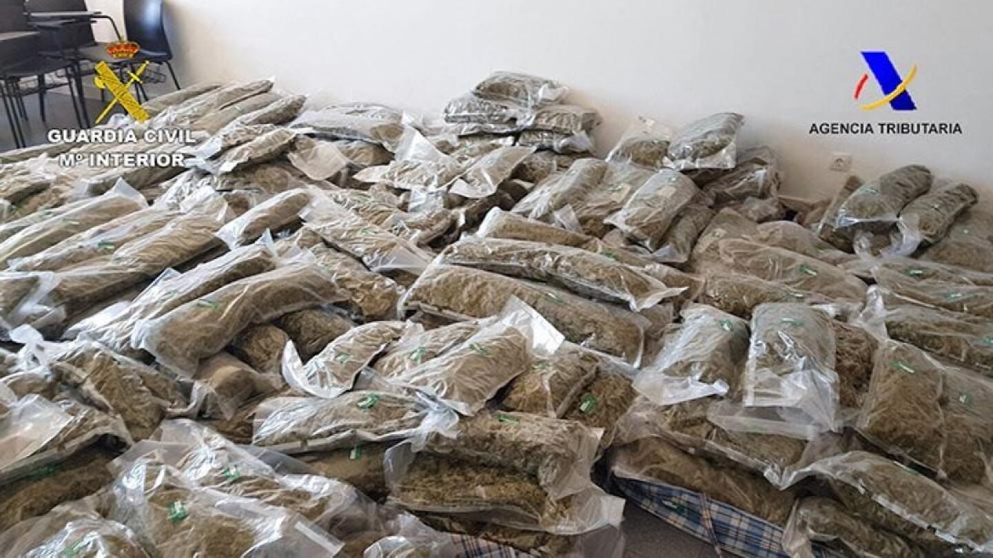 658 kilos de hach&iacute;s