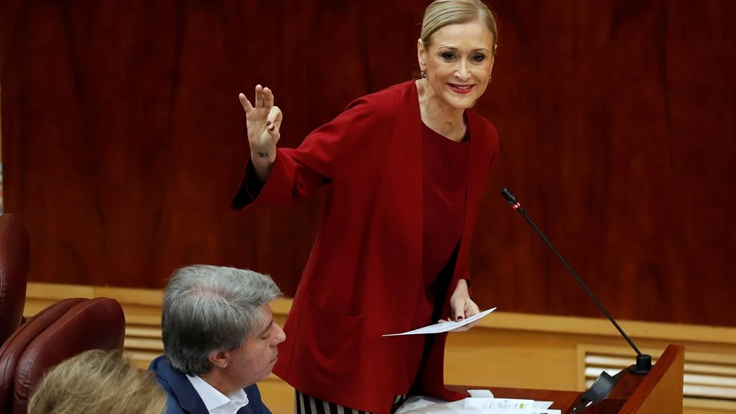 La presidenta de la Comunidad de Madrid, Cristina Cifuentes,