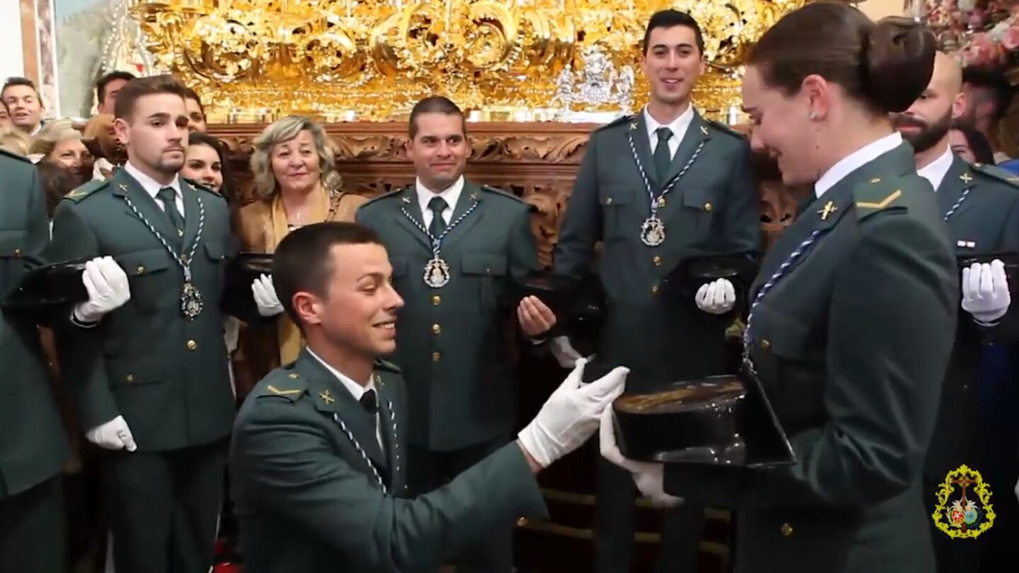 Momento de la pedida de matrimonio