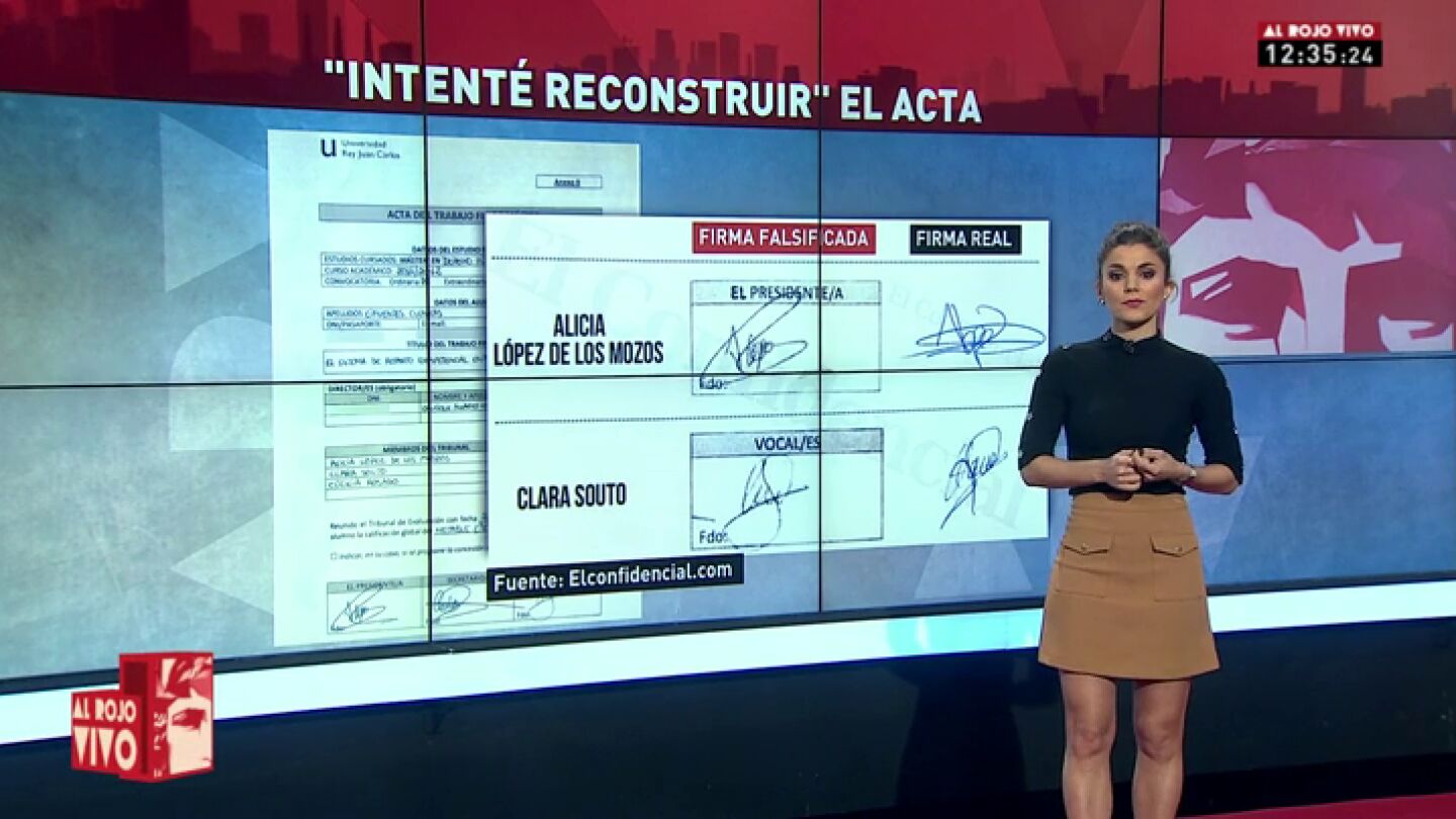 Del "todo fue legal" a reconocer que falsific&oacute; el acta: las 'perlas' del director del m&aacute;ster de Cifuentes