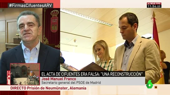 José Manuel Franco: "Hay responsabilidad política de Cifuentes. No existe máster ni trabajo y existe un auténtico sainete" José Manuel Franco: "Hay responsabilidad política de Cifuentes. No existe máster ni trabajo y existe un auténtico sainete"