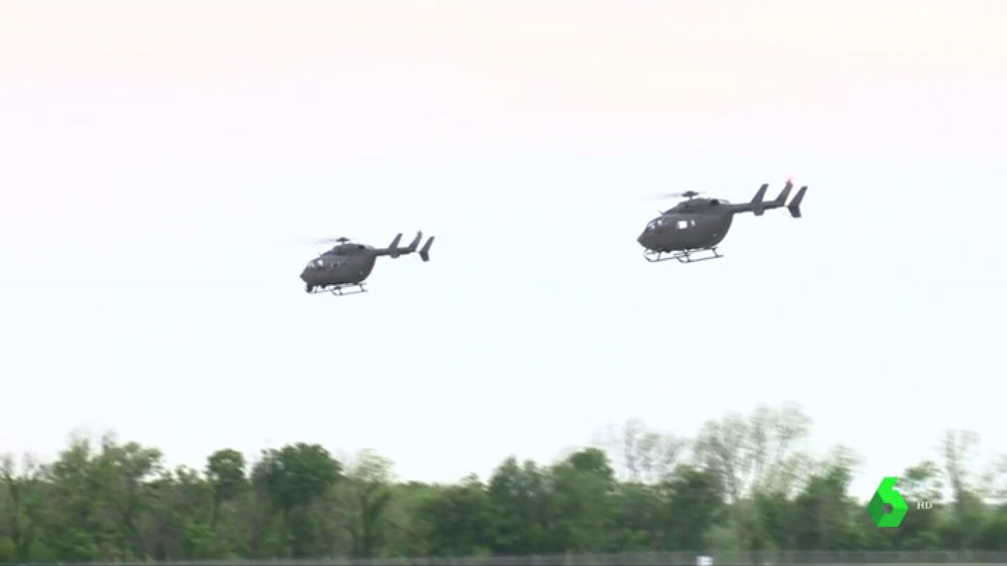 Helic&oacute;pteros estadounidenses se dirigen a la frontera de M&eacute;xico