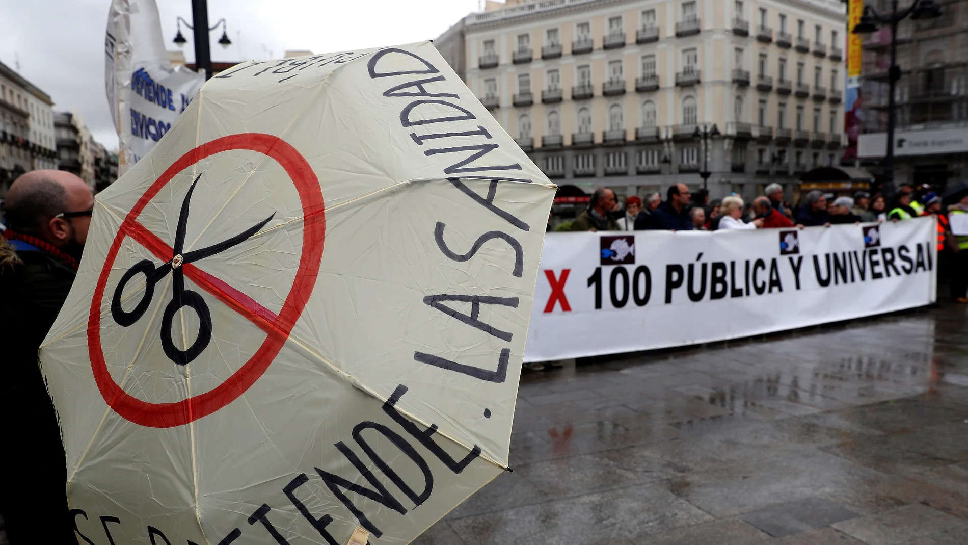 Manifestación en Madrid por la Sanidad pública