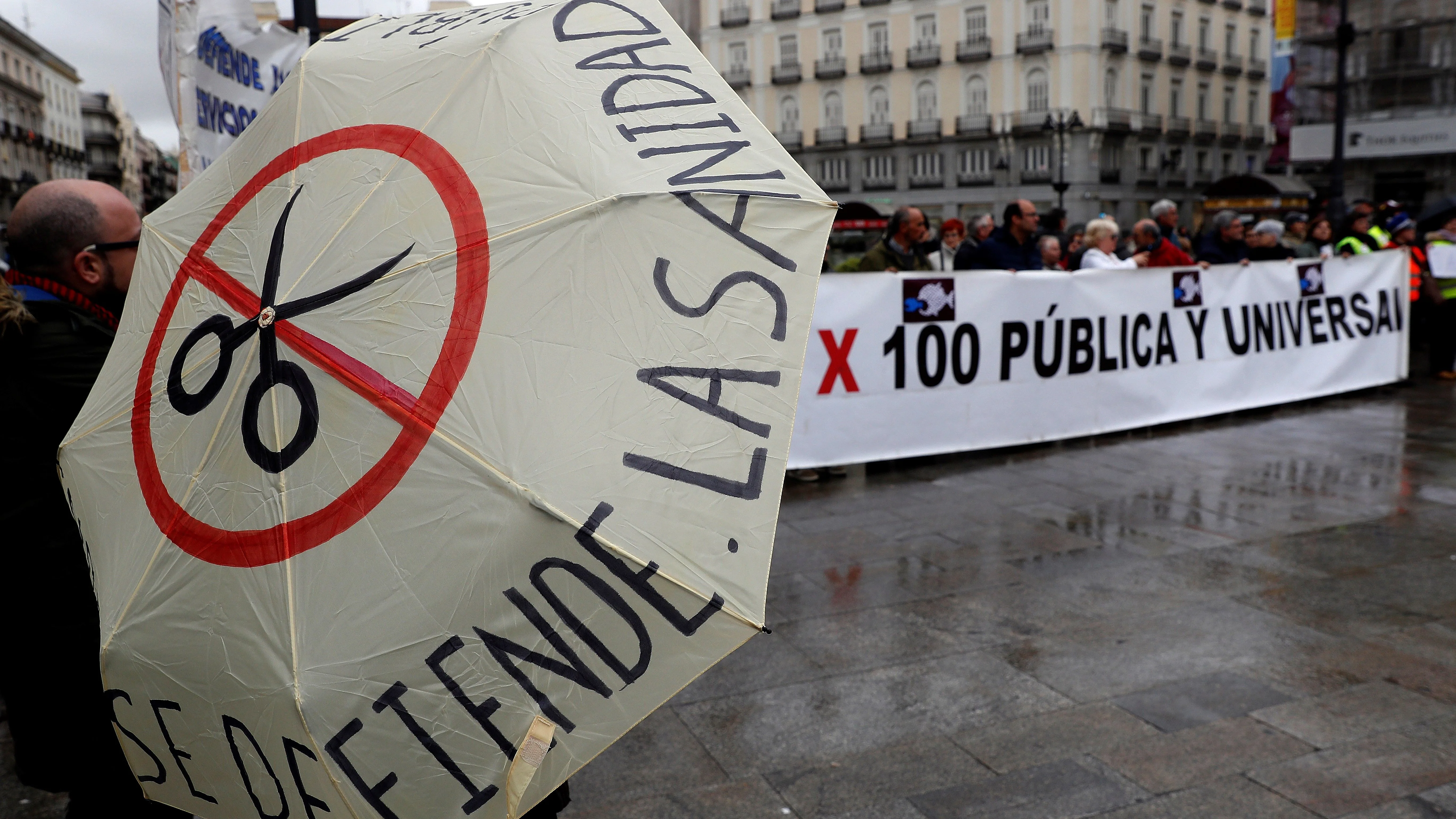 Manifestación en Madrid por la Sanidad pública