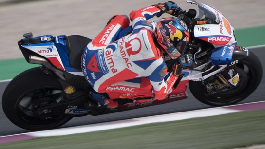 Miller, a bordo de su moto durante la carrera Miller, a bordo de su moto durante la carrera
