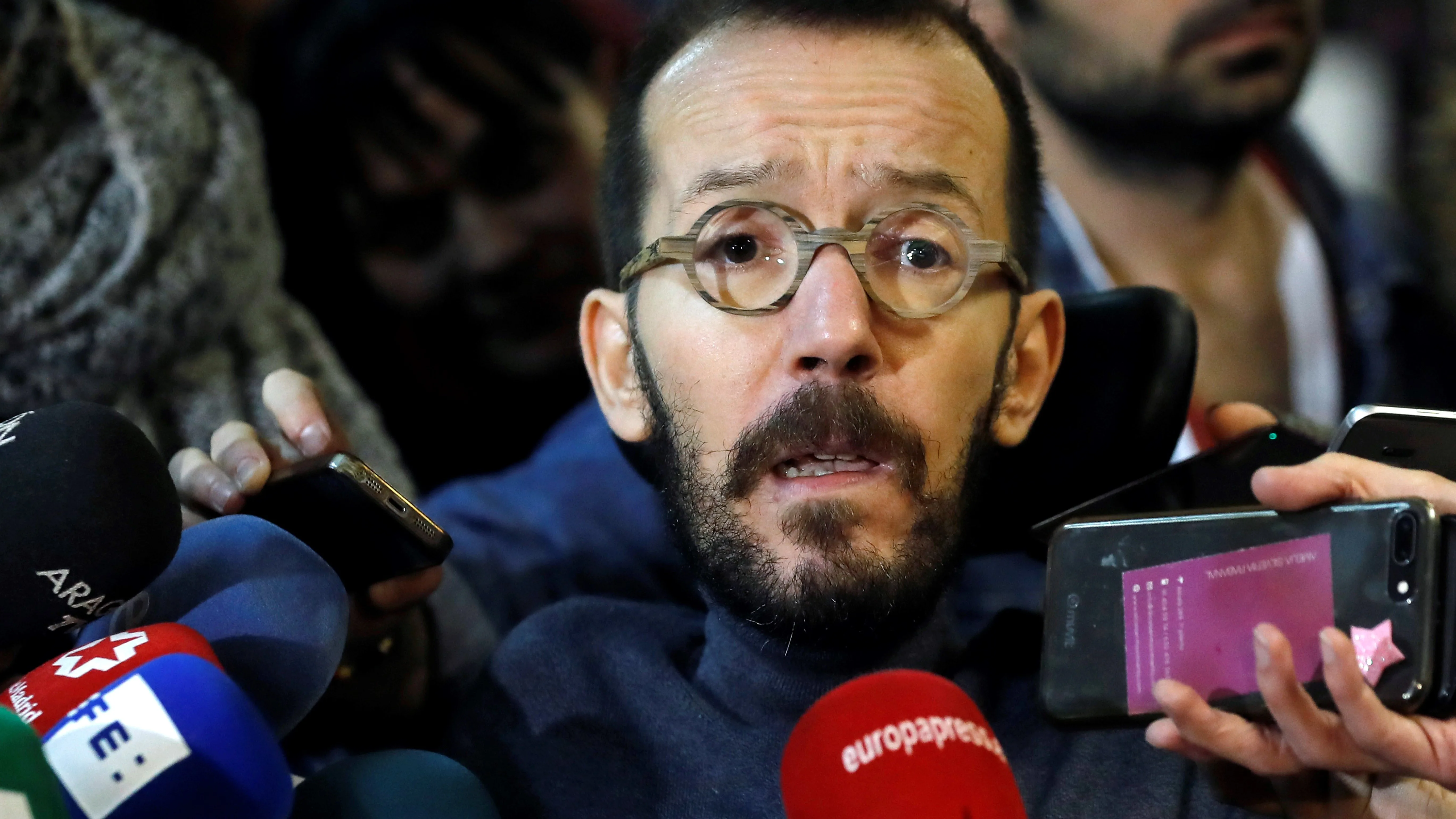 El secretario de Organización de Podemos, Pablo Echenique