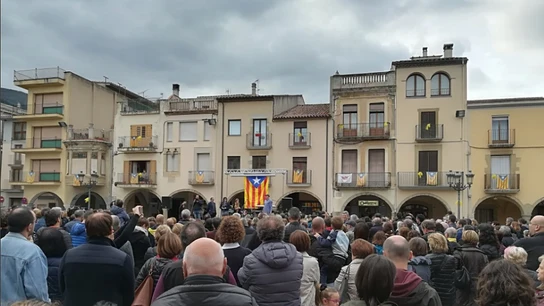 manifestación en Amer, Girona manifestación en Amer, Girona