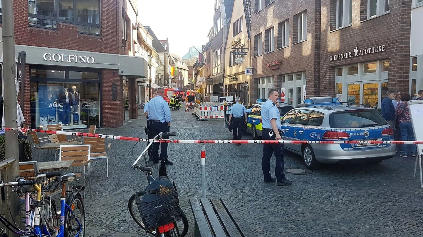 La policía de Münster, en el noroeste de Alemania La policía de Münster, en el noroeste de Alemania