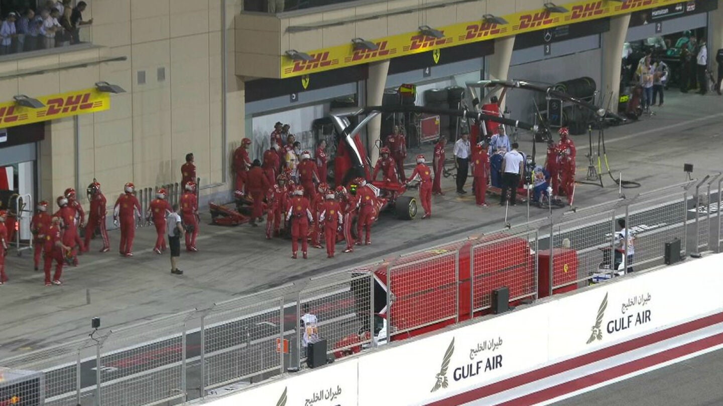 Parada accidentada de Kimi Raikkonen