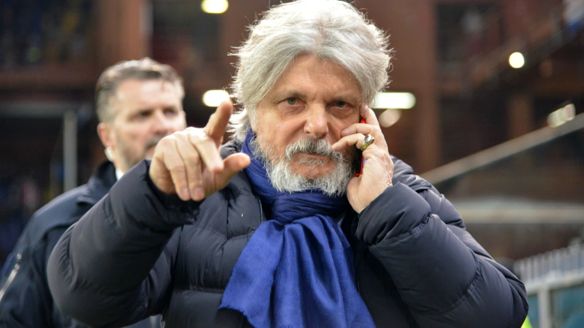 El presidente de la Sampdoria El presidente de la Sampdoria