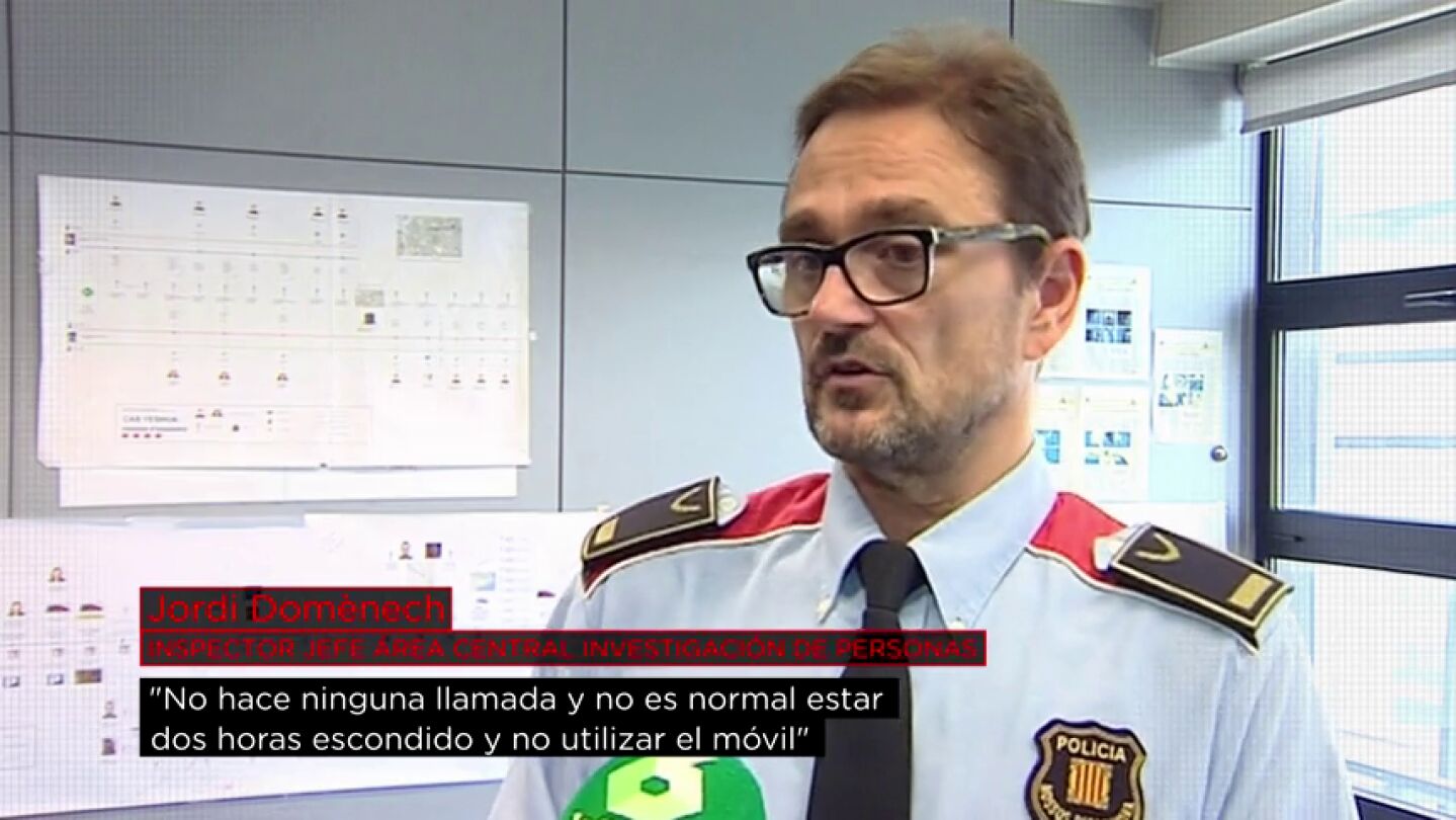 El inspector jefe Dom&egrave;nech explica los indicios de los Mossos sobre el principal sospechoso de la desaparici&oacute;n de Caroline del Valle
