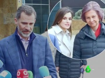 Felipe VI, junto a las reinas Letizia y Sofía Felipe VI, junto a las reinas Letizia y Sofía