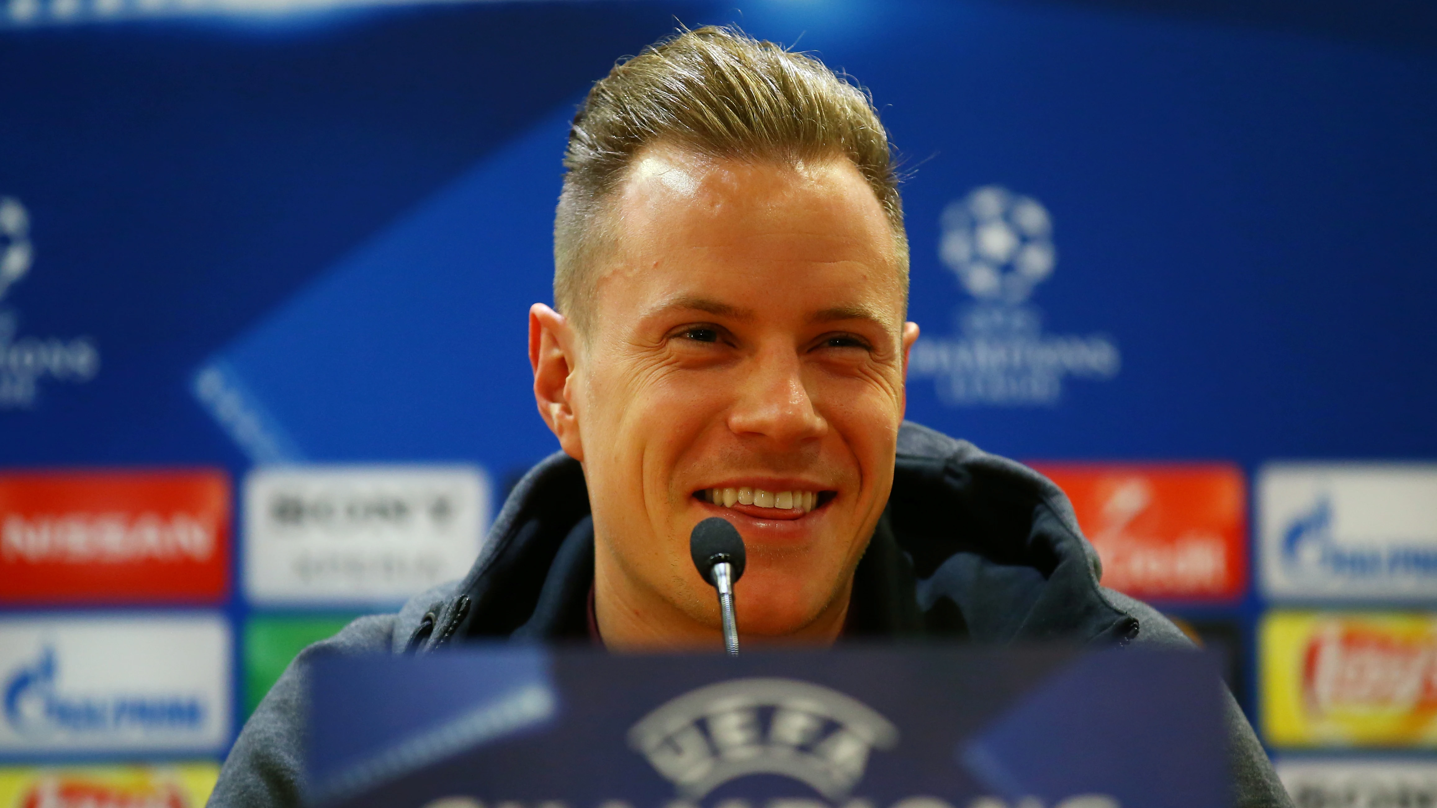 Ter Stegen, en rueda de prensa previa a la Roma