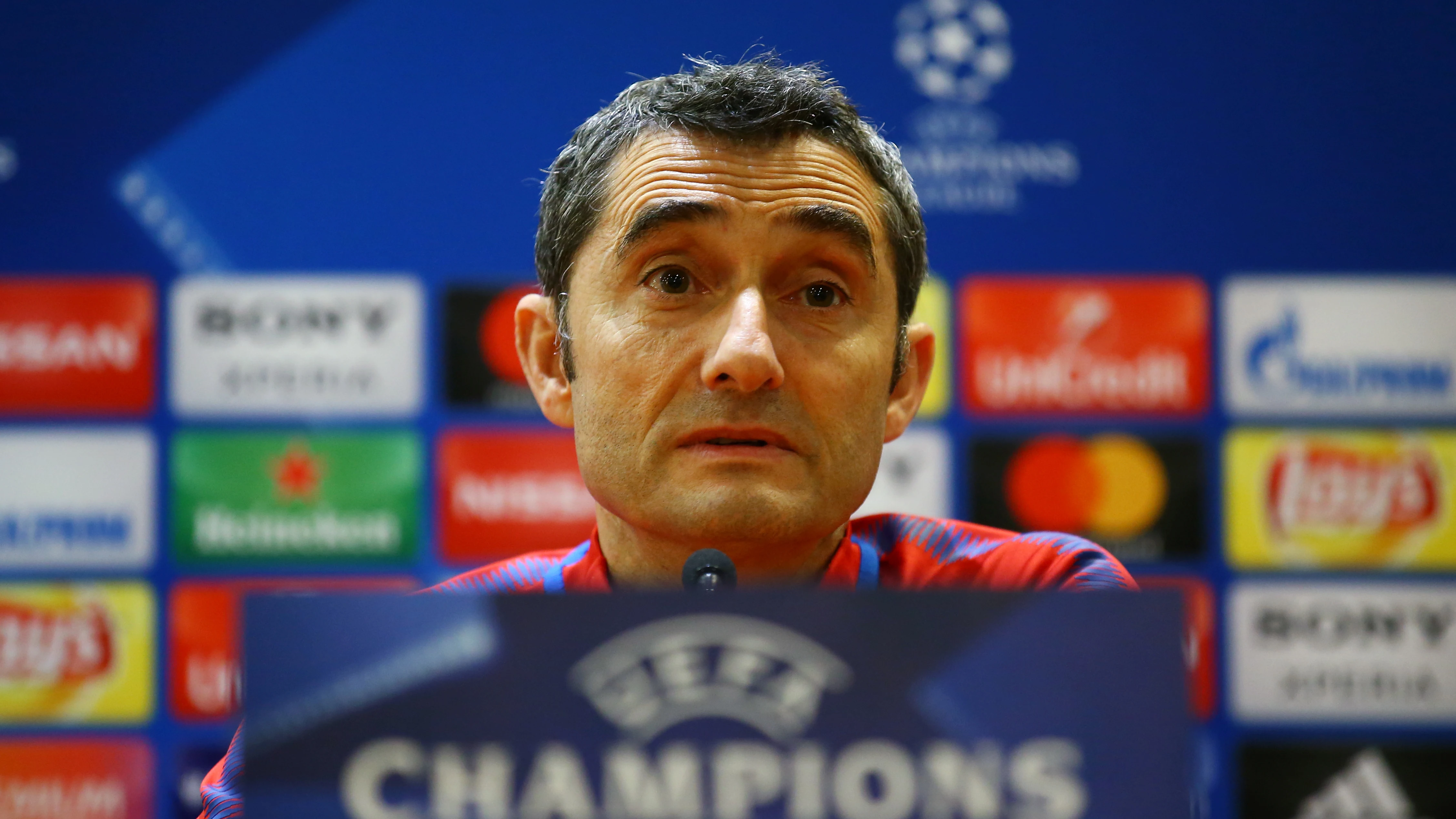 Ernesto Valverde, en rueda de prensa