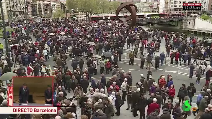 Pensionistas se manifiestan en Bilbao