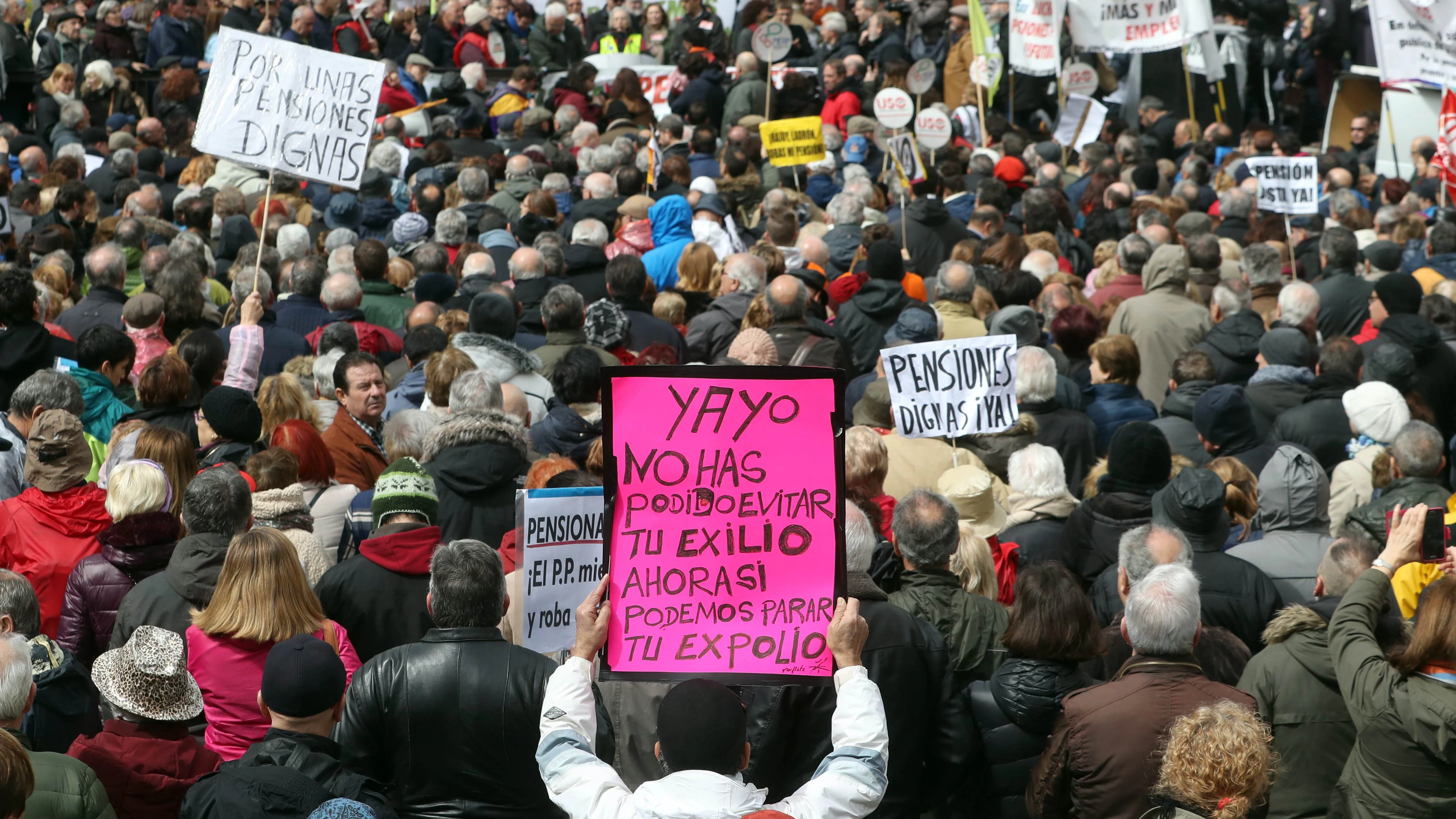 Manifestación por unas pensiones dignas (Archivo)