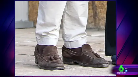 Los mocasines de Froilán con "manchurrones de ron" Los mocasines de Froilán con "manchurrones de ron"