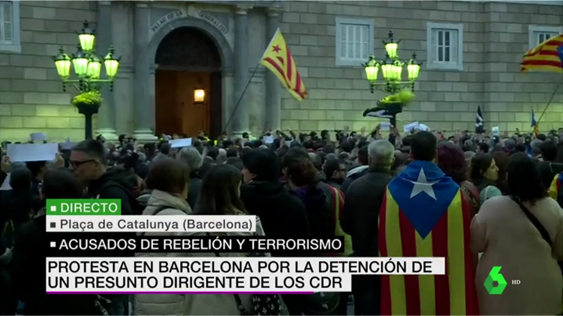 Manifestación de los CDR en Barcelona