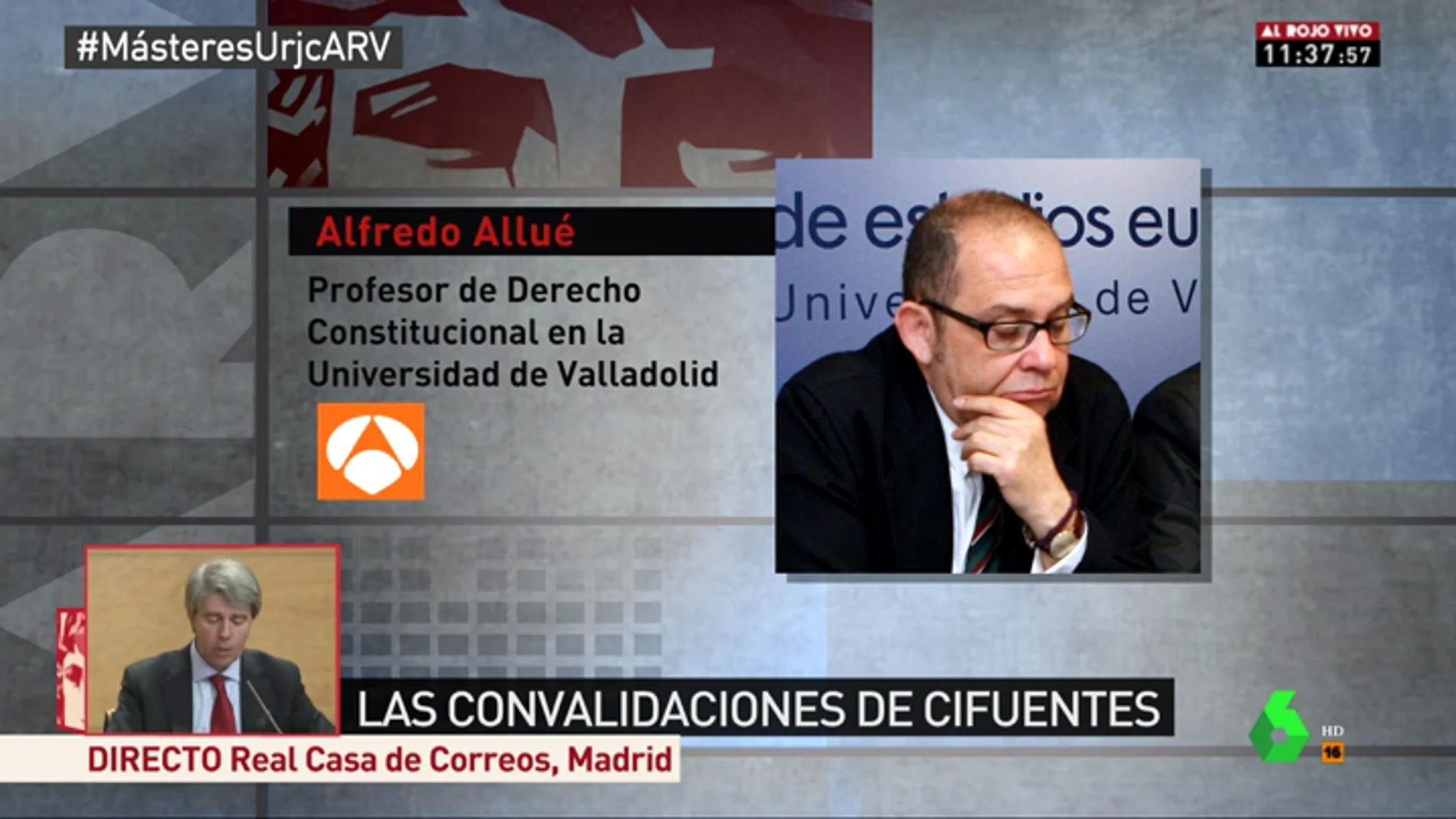 Alfredo Allué, proesor de Derecho Constitucional en Valladolid