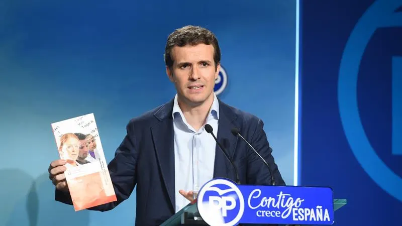 Pablo Casado, en rueda de prensa