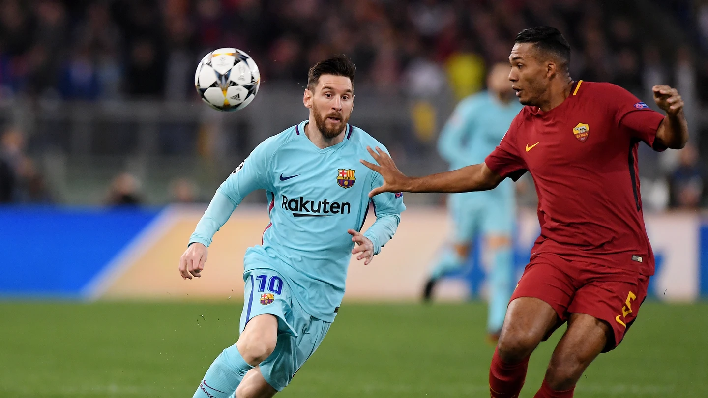 Leo Messi, en acción ante Juan Jesus Leo Messi, en acción ante Juan Jesus