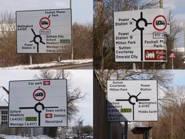 Gotham, Narnia...adiós a las señales "peliculeras" en Inglaterra Gotham, Narnia...adiós a las señales "peliculeras" en Inglaterra