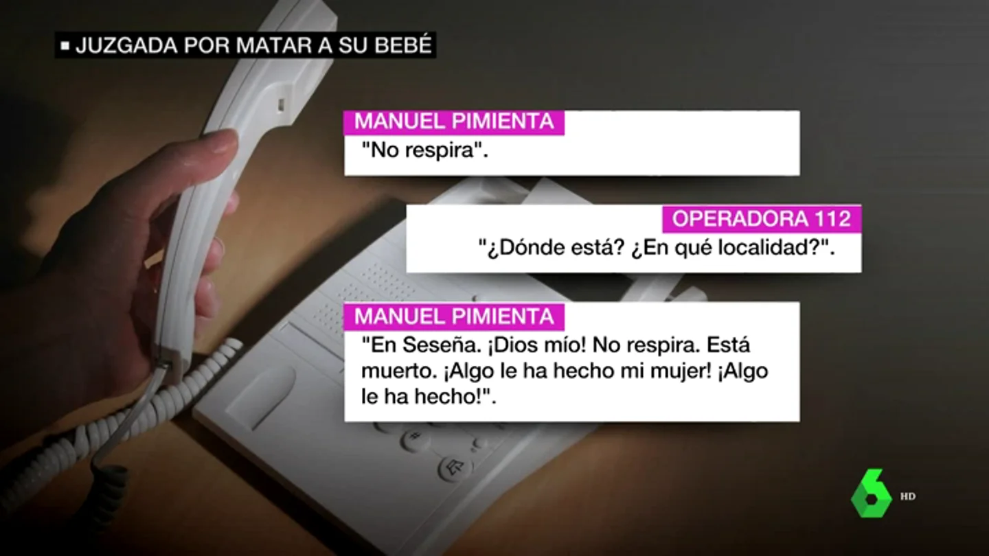 "Mi niño no respira. Está muerto. ¡Algo le ha hecho mi mujer!": la llamada al 112 de Manuel tras encontrar a su bebé muerto "Mi niño no respira. Está muerto. ¡Algo le ha hecho mi mujer!": la llamada al 112 de Manuel tras encontrar a su bebé muerto