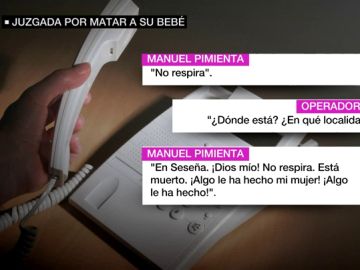 "Mi niño no respira. Está muerto. ¡Algo le ha hecho mi mujer!": la llamada al 112 de Manuel tras encontrar a su bebé muerto "Mi niño no respira. Está muerto. ¡Algo le ha hecho mi mujer!": la llamada al 112 de Manuel tras encontrar a su bebé muerto