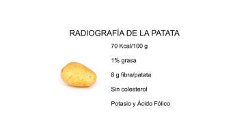 La patata cocida no engorda
