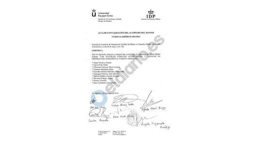 Acta de convalidación de Las Políticas públicas de las CCAA Acta de convalidación de Las Políticas públicas de las CCAA