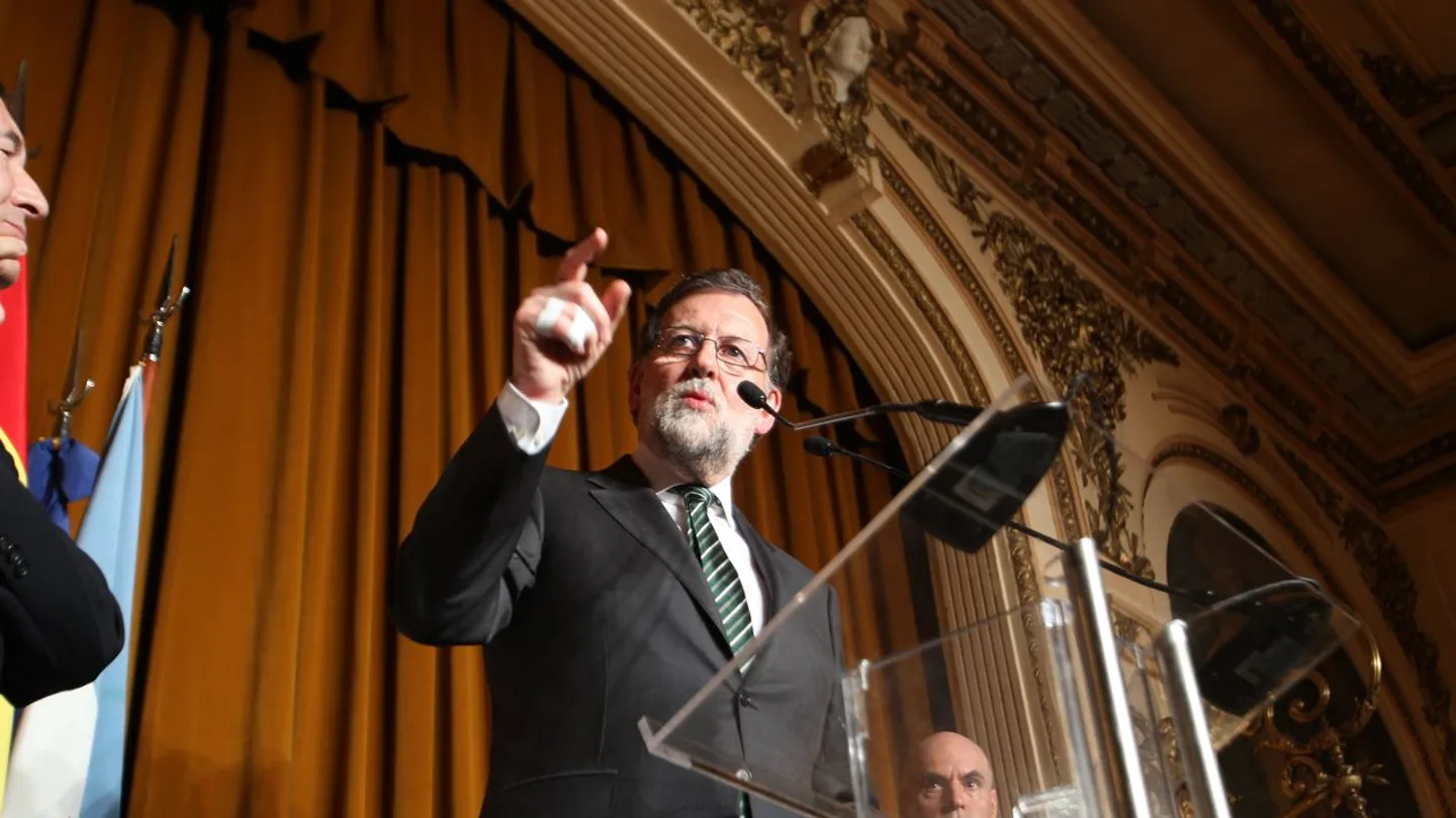 Mariano Rajoy en un acto en Argentina Mariano Rajoy en un acto en Argentina