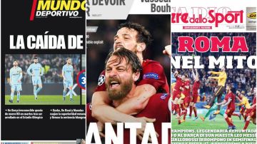 Las portadas de los principales medios deportivos tras la debacle del Barcelona