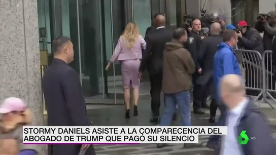 Stormy Daniels acude a la comparecencia del abogado de Trump Stormy Daniels acude a la comparecencia del abogado de Trump