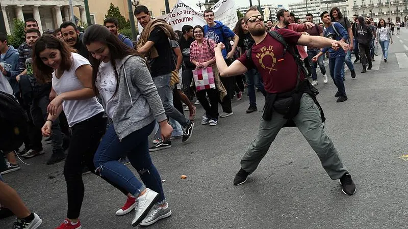 Protestas en Atenas