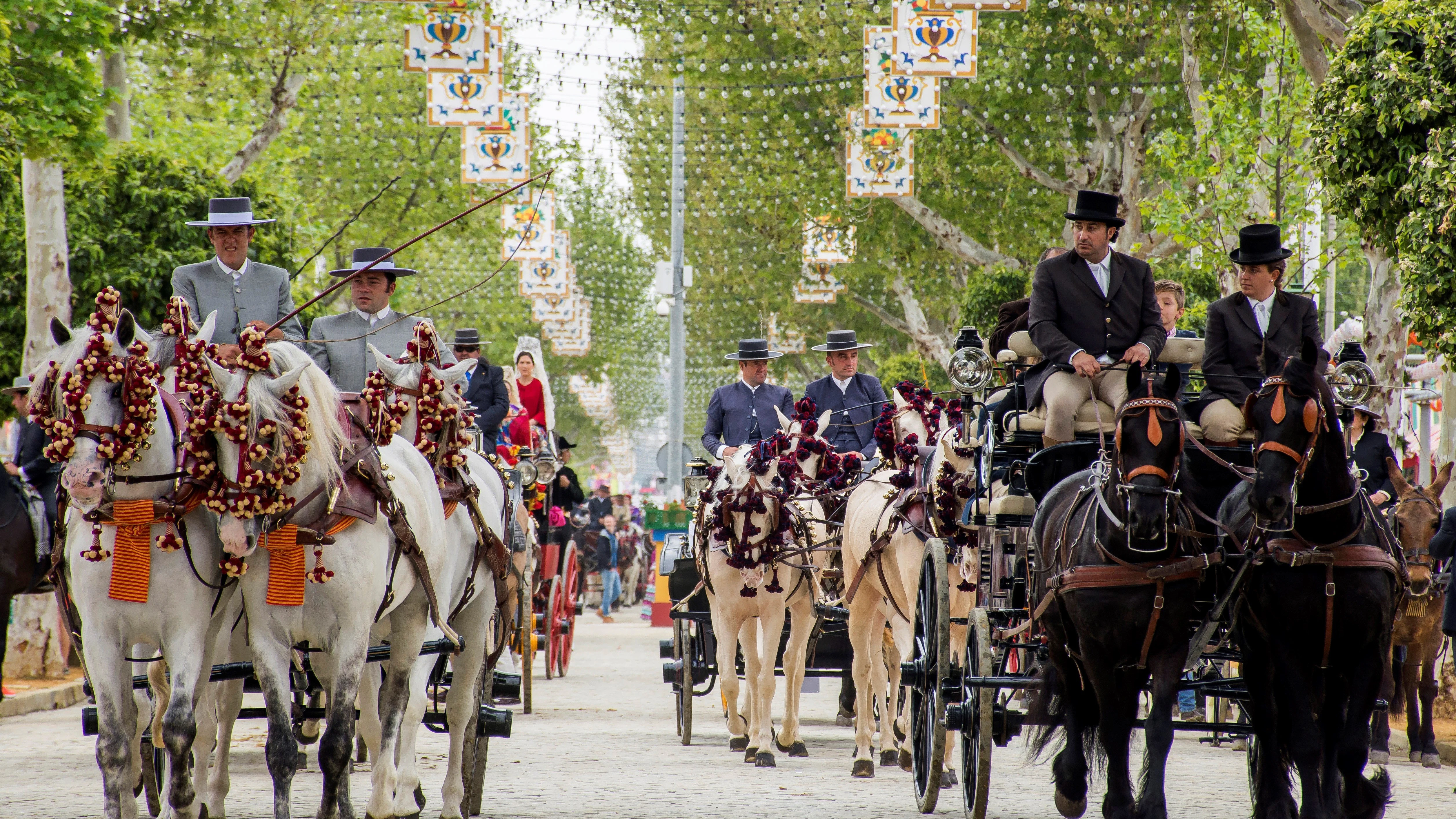 Caballos en la Feria de Abril