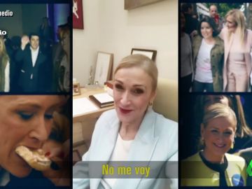 'No me voy, me quedo', el 'temazo' definitivo de Cifuentes que sonará en todas las fiestas de la URJC - El Intermedio 'No me voy, me quedo', el 'temazo' definitivo de Cifuentes que sonará en todas las fiestas de la URJC - El Intermedio